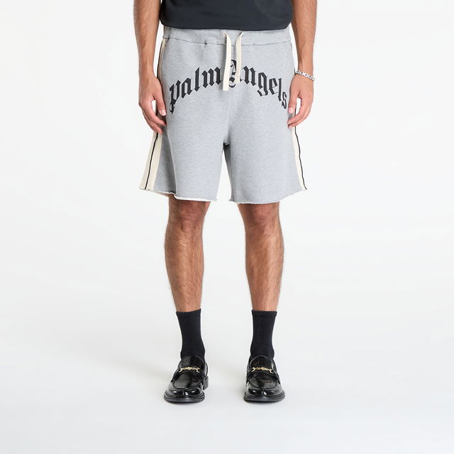 Palm Angels Curved Logo Track Sweatshorts