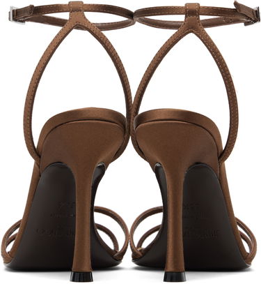 Кецове и обувки Jimmy Choo 1998 Leo 100 Heeled Sandals Кафяво | 1998 LEO 100, 1