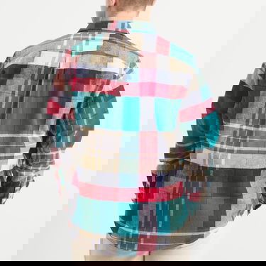 Риза Portuguese Flannel Tintor Flannel Check Shirt Многоцветен | AW25074-GRN, 3