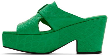 Аксесоари BY FAR BY FAR Lenka Heeled Sandals Зелено | 22SSLNKSPGCCE, 2