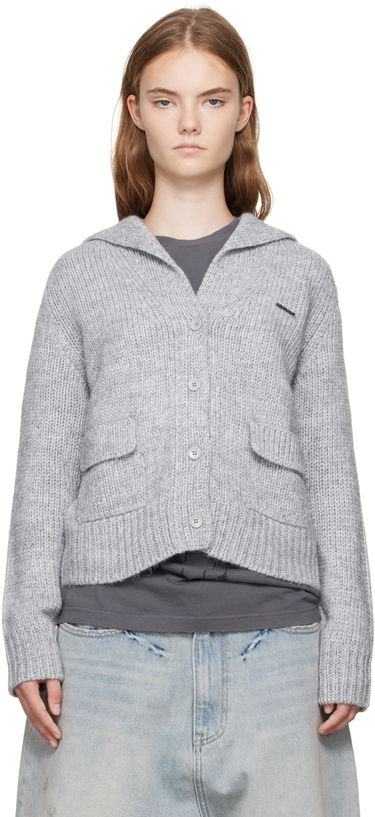 Пуловер We11done Knit Sailor Collar Cardigan Сиво | WD-KC2-24-632-W-GY, 0