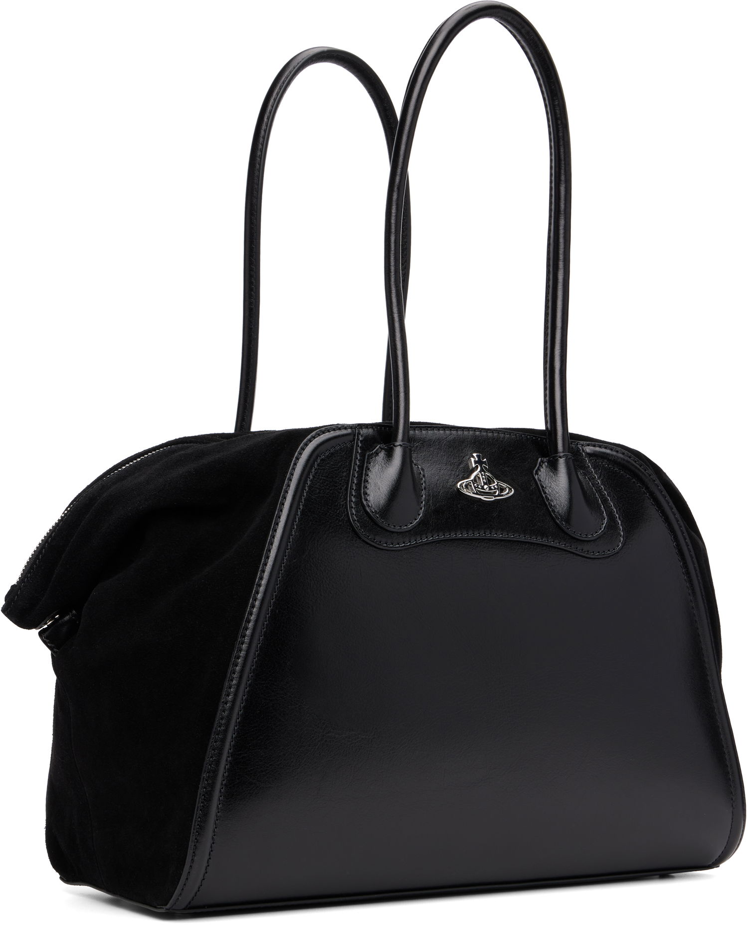 Голяма пазарска чанта Vivienne Westwood Vivienne Westwood Shirley Holdall Tote Черно | 4701000CW-C006J-, 1