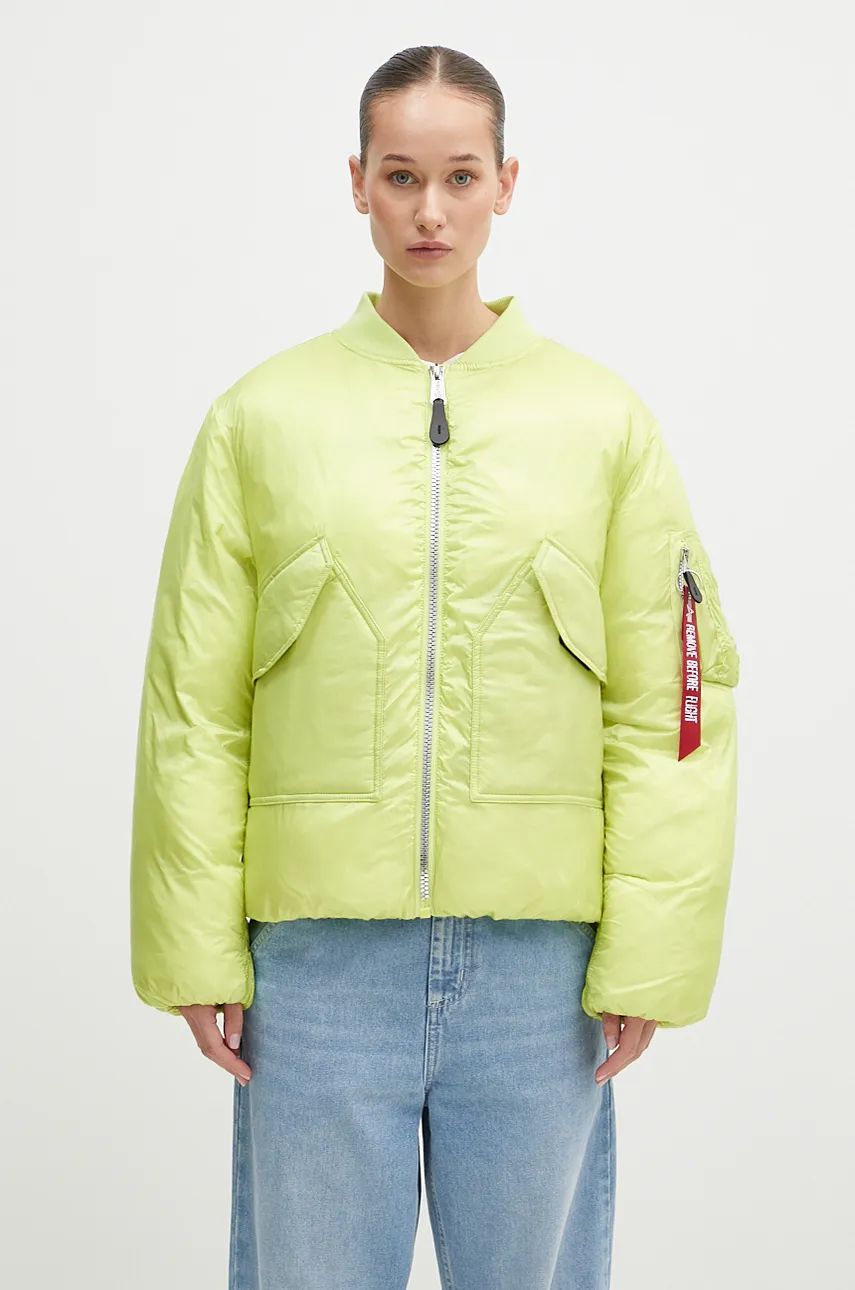 Яке бомбър Alpha Industries Oversized Bomber Jacket Зелено | 148004, 0