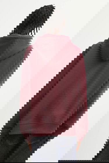 Суитчър Carhartt WIP Plain Hooded American Script Sweat Бургунди | I028279.33KXX, 2