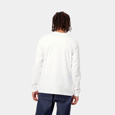 Тениска Carhartt WIP L/S Pocket T-Shirt Бяло | I030437_02_XX, 1