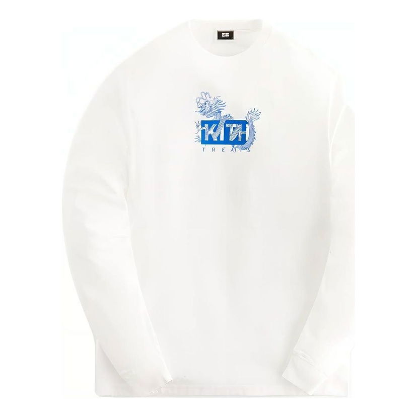 Тениска KITH Treats Year Of The Dragon Graphic Long Sleeve T-Shirt Бяло | KHT030117-101