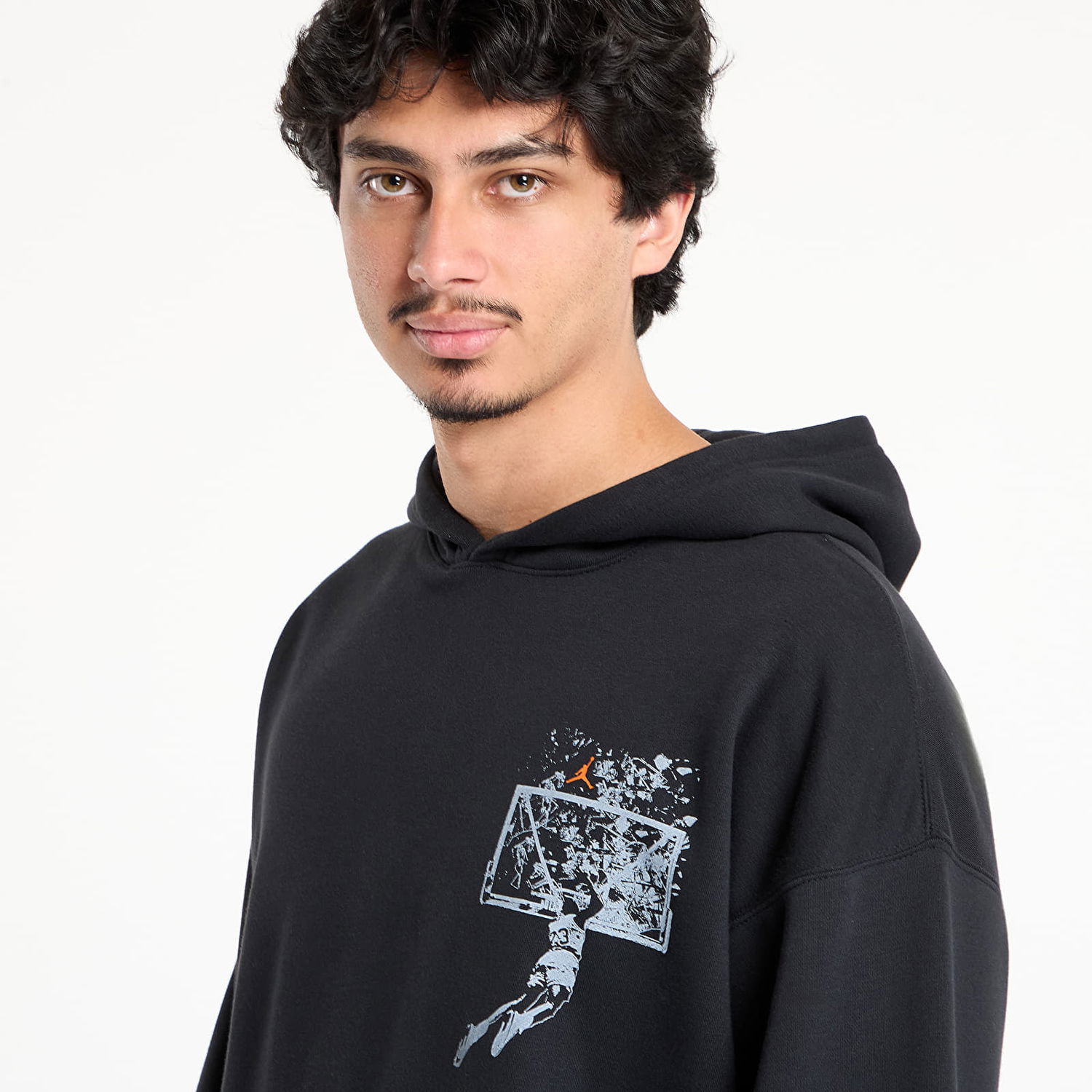 Суитчър Jordan Jordan Brooklyn Oversized Pullover Hoodie Черно | IF5853-010, 1