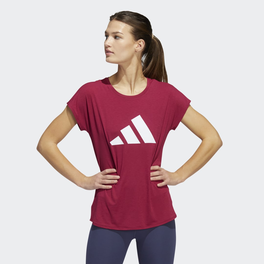 Тениска adidas Originals 3-Stripes Training Бургунди | HG3112, 0