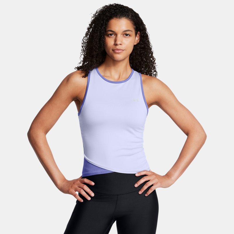 Потник Under Armour Breeze Asymmetric Training Tank Top Лилаво | 1383657-539