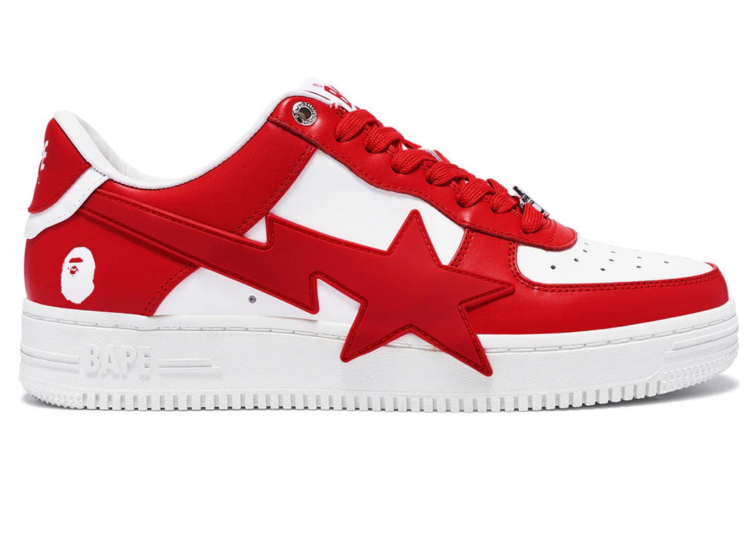 Кецове и обувки BAPE A Bathing Ape Bape Sta OS Red Червено | 1K30-191-306-RED/1K30-291-306-RED/001FWK301306M-RED, 0