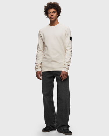 Тениска CALVIN KLEIN Jeans BADGE WAFFLE LS TEE Бяло | J30J323485ACF, 1