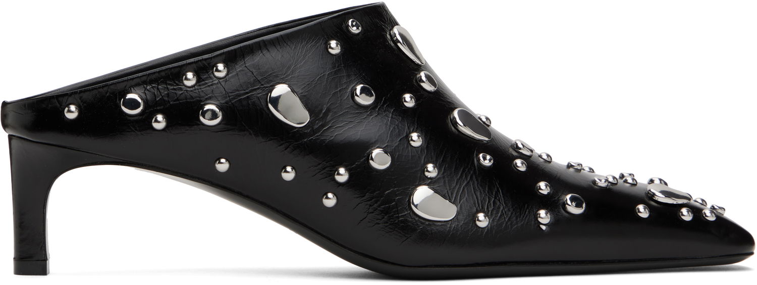 Кецове и обувки Jil Sander Studs Mules Черно | J15WP0141_P7084, 0