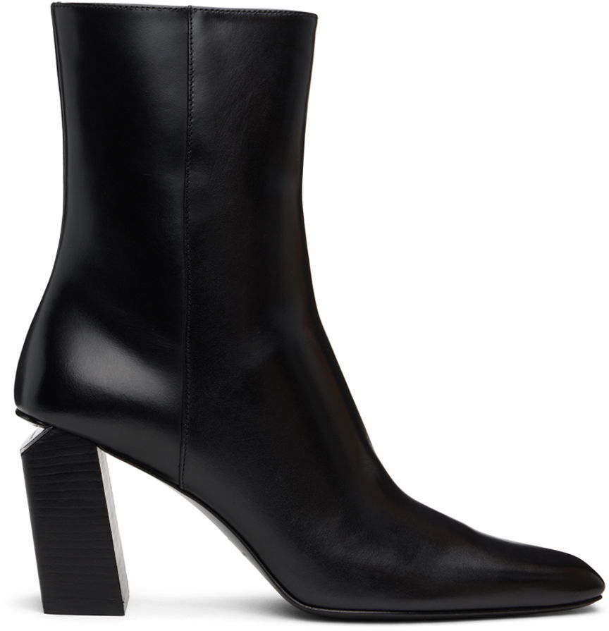 Кецове и обувки Alexander Wang Toni 85mm Ankle Leather Boots Черно | 30324B009, 0
