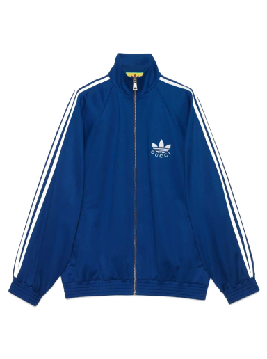 Суитчър Gucci adidas x Cotton Jersey Zip Jacket Тъмно синьо | ‎712952 XJEGU 4153