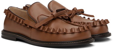 Кецове и обувки JW Anderson JW Anderson Ruffle Loafers Кафяво | FW0167-LA0323, 3