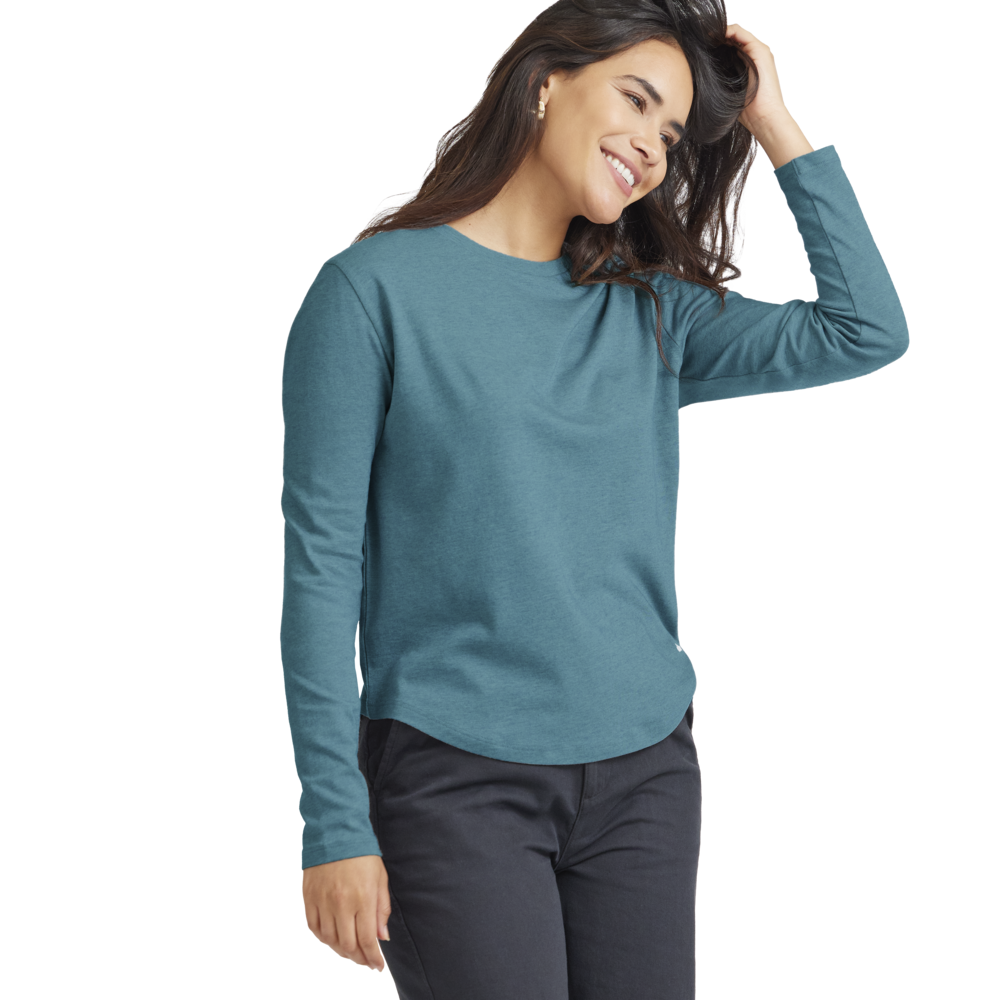 Тениска Allbirds Merino Long Sleeve Синьо | A11197W, 1