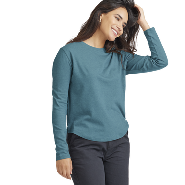Тениска Allbirds Merino Long Sleeve Синьо | A11197W, 1