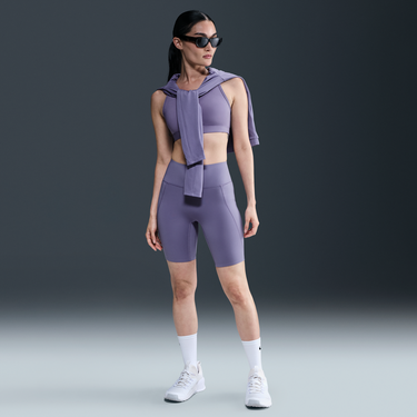 Комплект Nike Nike Universa High-Waisted 8" Bike Shorts with Pockets Лилаво | HQ6823-527, 3