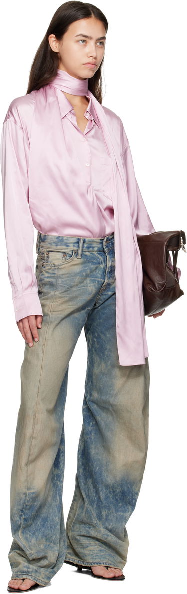 Риза Acne Studios Acne Studios Layered Satin Blouse Розово | AC0772-, 3