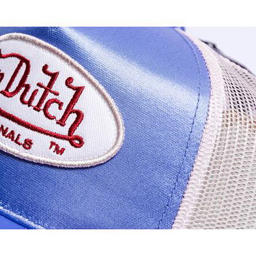 Шапка с козирка Von Dutch Cary Trucker Satin Blue/Pink Синьо | VD7030161, 3