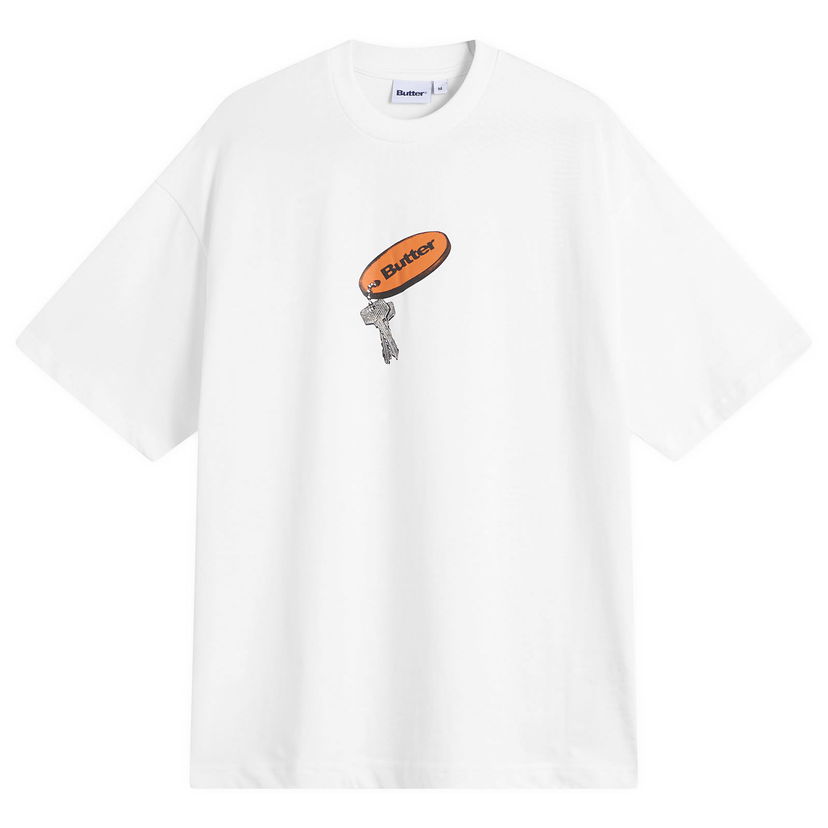 Тениска Butter Goods Key Chain T-Shirt Бяло | BG254104-WHT