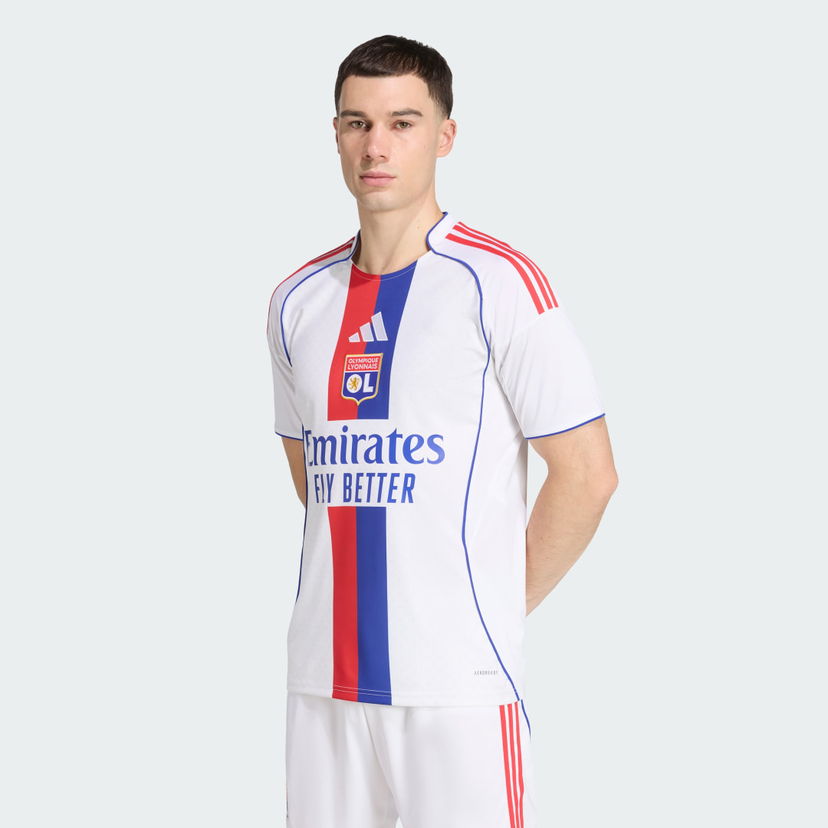 Фланелка adidas Performance Olympique Lyonnais 25/26 Home Jersey Бяло | JD1396
