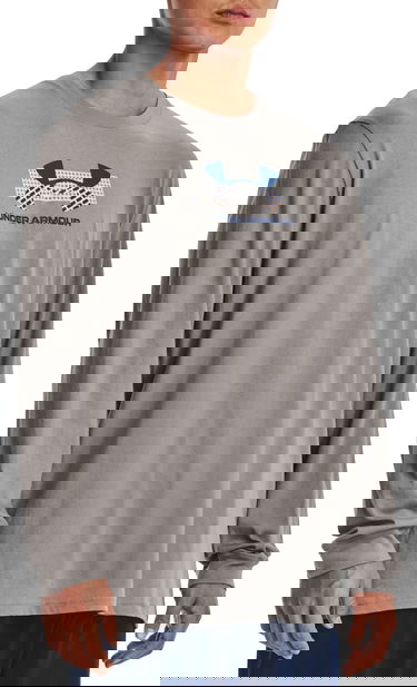 Тениска Under Armour Tee Grid Geometric Logo Сиво | 1375144-294, 0