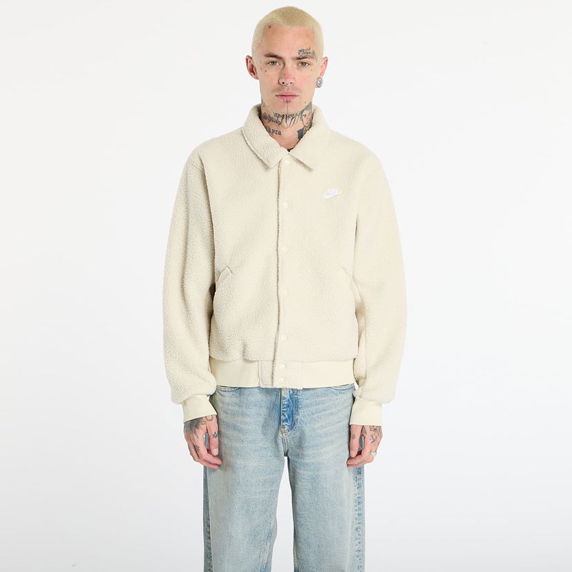 Яке Nike Sportswear Club High-Pile Fleece Coaches Jacket Бежово | HV1429-297