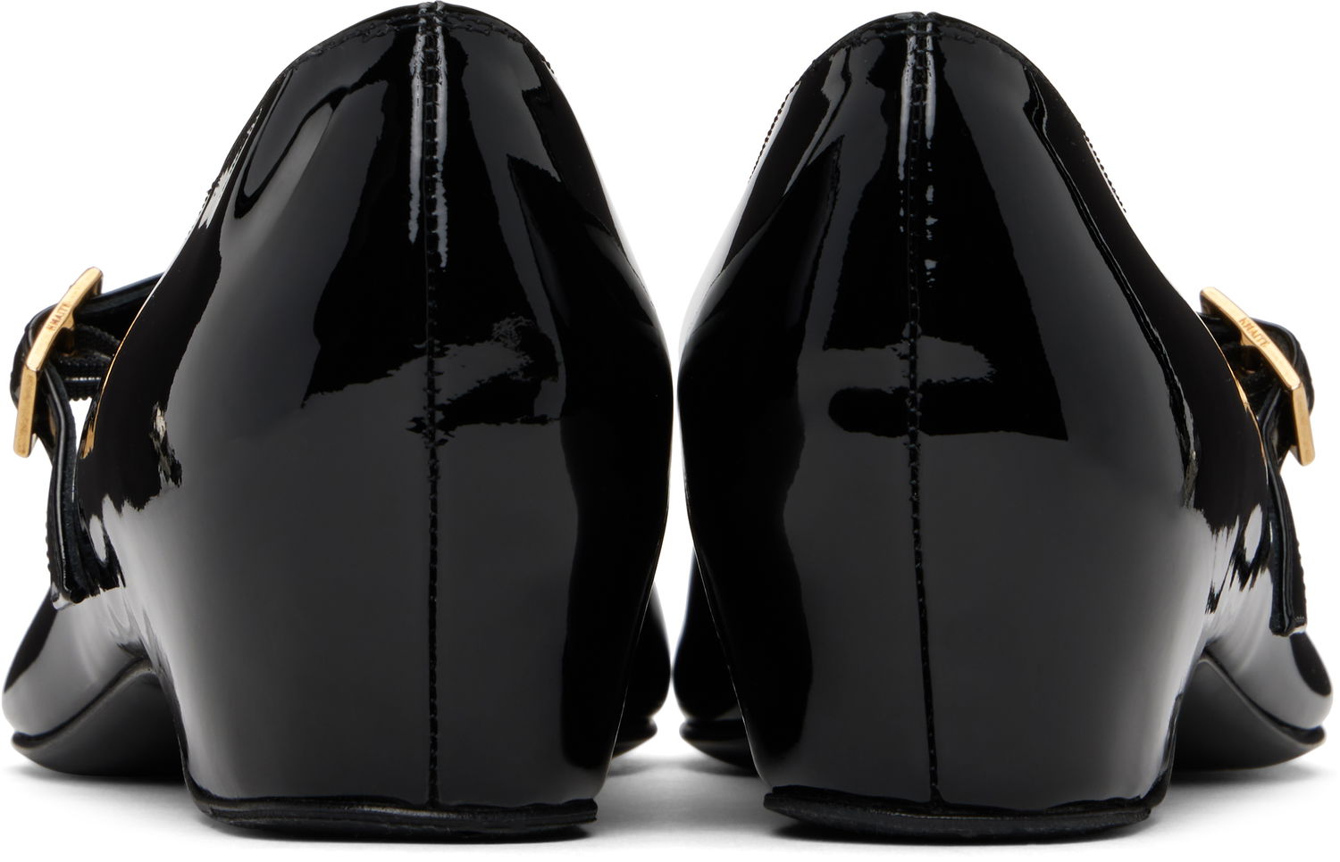Облекло Khaite KHAITE Sybil Mary Jane Ballerina Flats Черно | F4052-909, 1