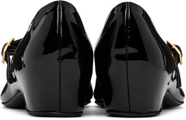 Облекло Khaite KHAITE Sybil Mary Jane Ballerina Flats Черно | F4052-909, 1