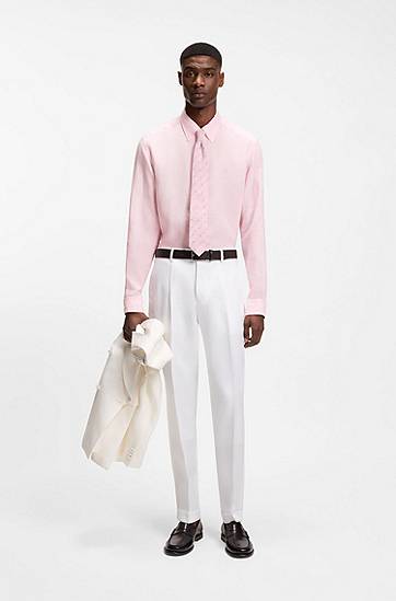 Button-down regular-fit linen shirt, 1