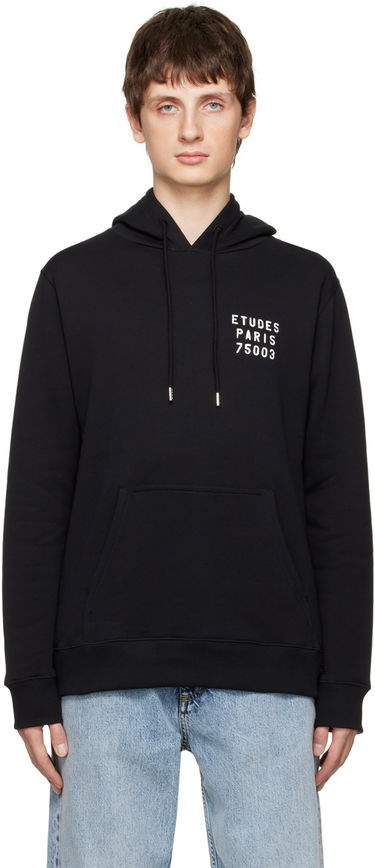 Суитчър Études Stencil Hoodie Черно | H22MM254OC16BK, 0