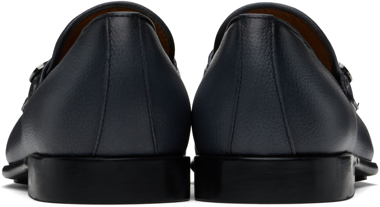 Кецове и обувки FERRAGAMO Salvatore Ferragamo Gancini Ornament Loafers Тъмно синьо | 778747, 1