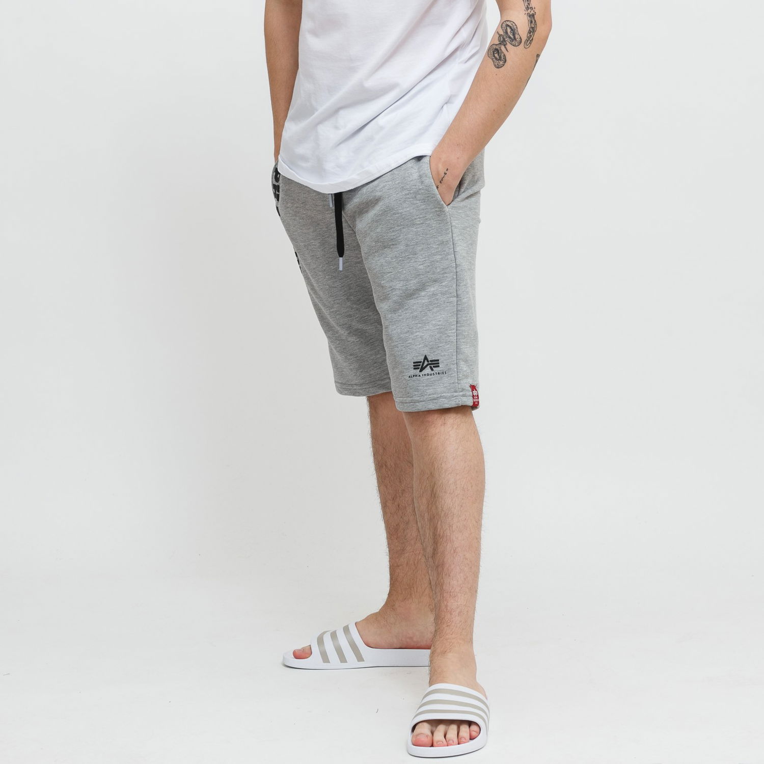 Къси панталони Alpha Industries Big Letters Shorts Сиво | 126344-17, 1