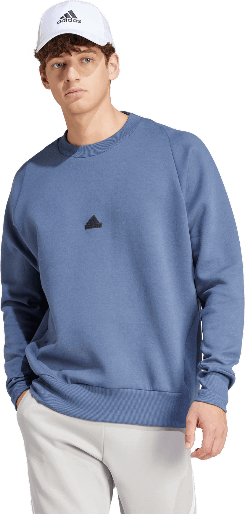 Суитчър adidas Originals Crewneck Sweatshirt Синьо | 5s04ir5243
