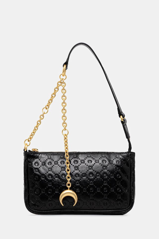 Marine Serre Moonogram Embossed Leather Core Bag