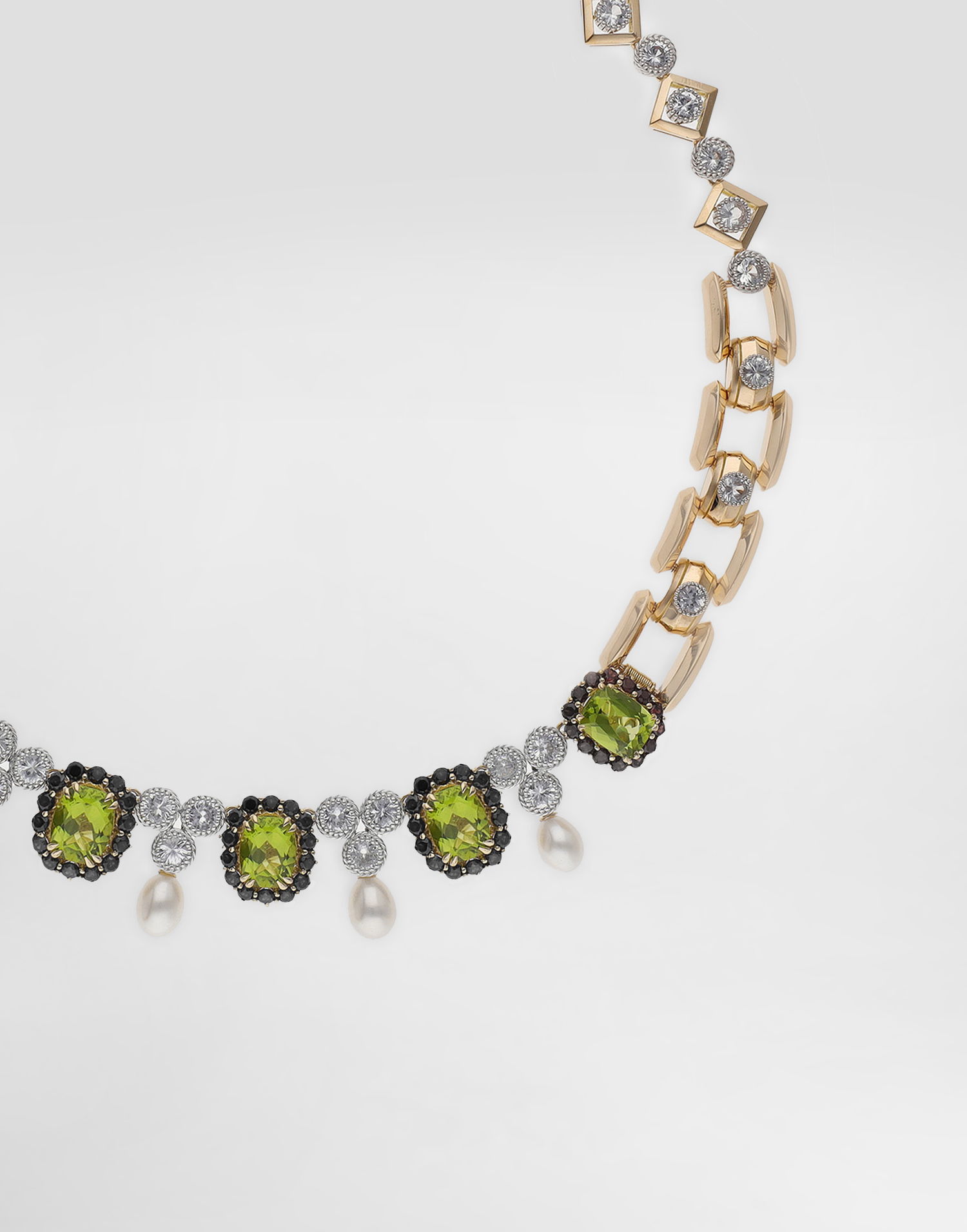 Колие Dolce & Gabbana Peridot Pearl Embellished Necklace Onesize Многоцветен | WNSA7GWPER187583, 1