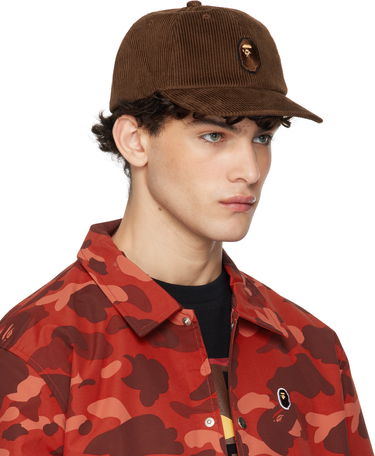 Шапка с козирка BAPE Corduroy Cap With Logo Patch Кафяво | 001CPK801004M, 1