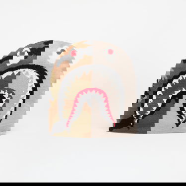 Шапка BAPE Shark Knit Hat Бежово | 001HTK701006M GRA, 0