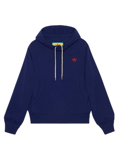 Суитчър Gucci adidas x Wool Hoodie Тъмно синьо | ‎700446 XKCH8 4330