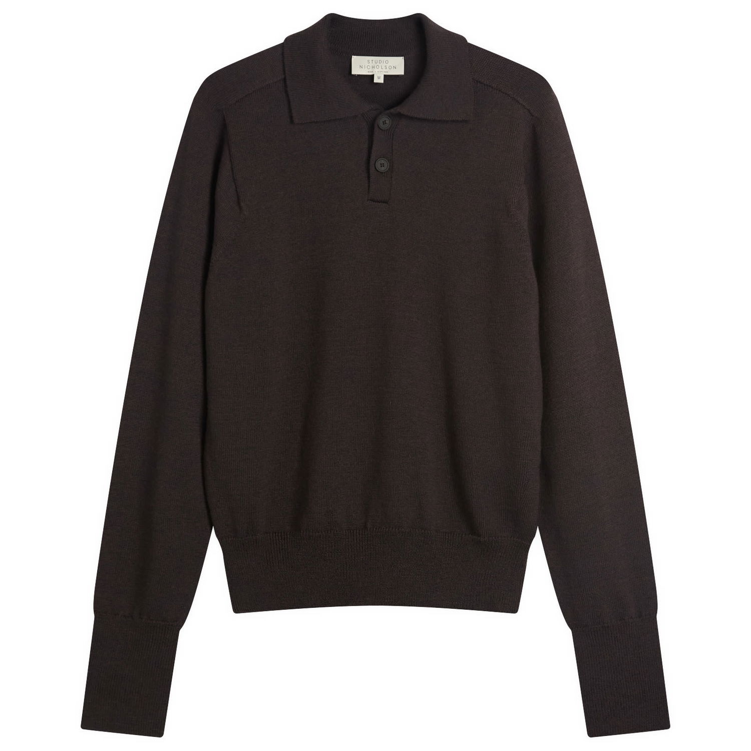 Пуловер Studio Nicholson Polo Knit Кафяво | SARKSNM-1384-WAL, 1