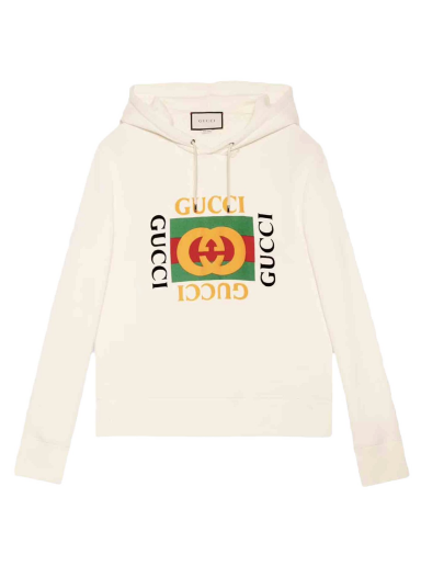 Суитчър Gucci Oversize Logo Hoodie Бяло | 454585 X5J57 9541