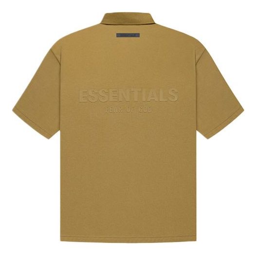 Поло тениска Fear of God Essentials Logo Polo Shirt Бежово | FOG-FW21-006