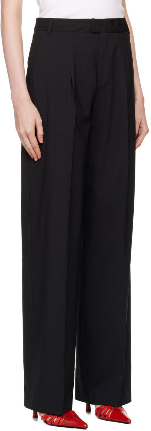 Панталони Blumarine Creased High-Waisted Dress Pants Черно | A422P142A, 1