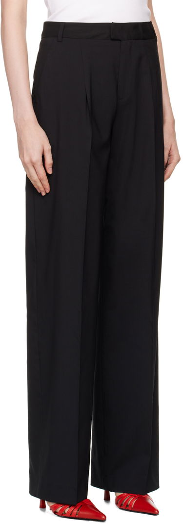 Панталони Blumarine Creased High-Waisted Dress Pants Черно | A422P142A, 1