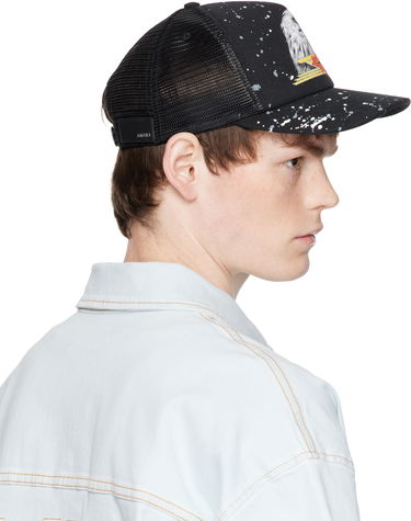 Шапка с козирка AMIRI AMIRI Vintage Trucker Cap Черно | AMHATR1027, 2