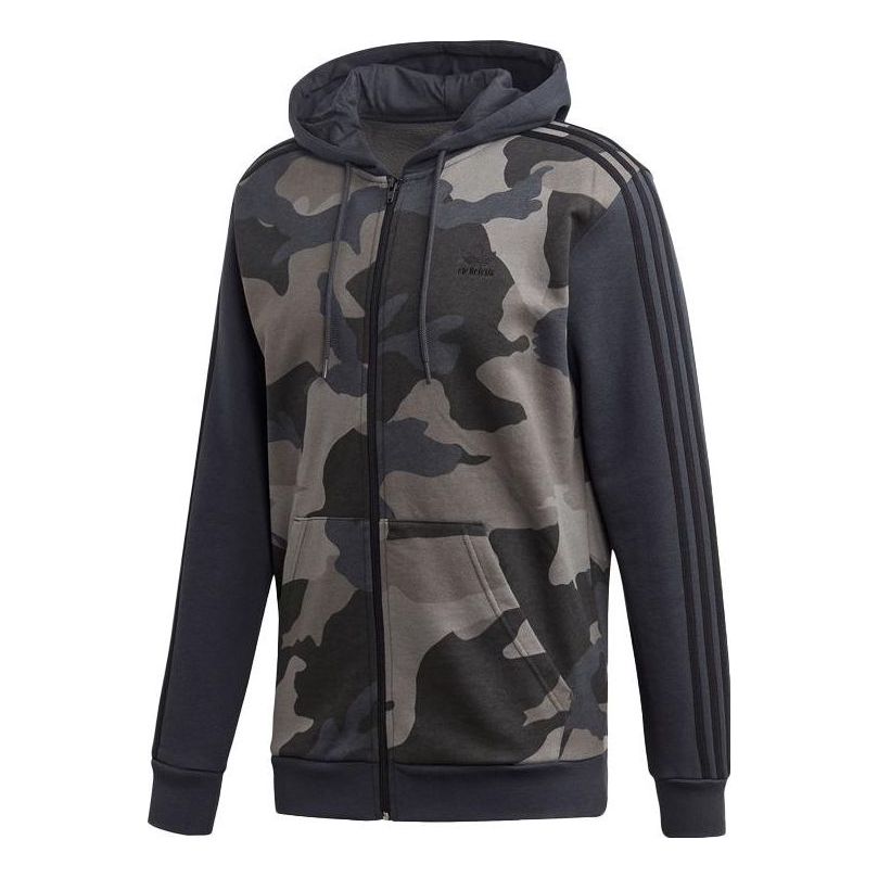 Суитчър adidas Originals Originals Camo Full Zip Hoodie Сиво | ED7073