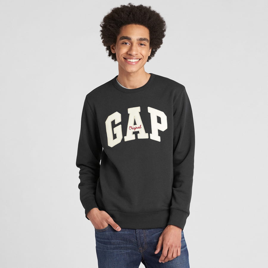 Пуловер GAP Original Arch Crewneck Черно | 852079-07, 0
