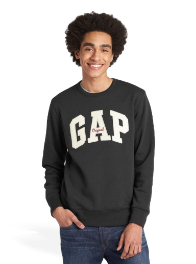 Пуловер GAP Original Arch Crewneck Черно | 852079-07