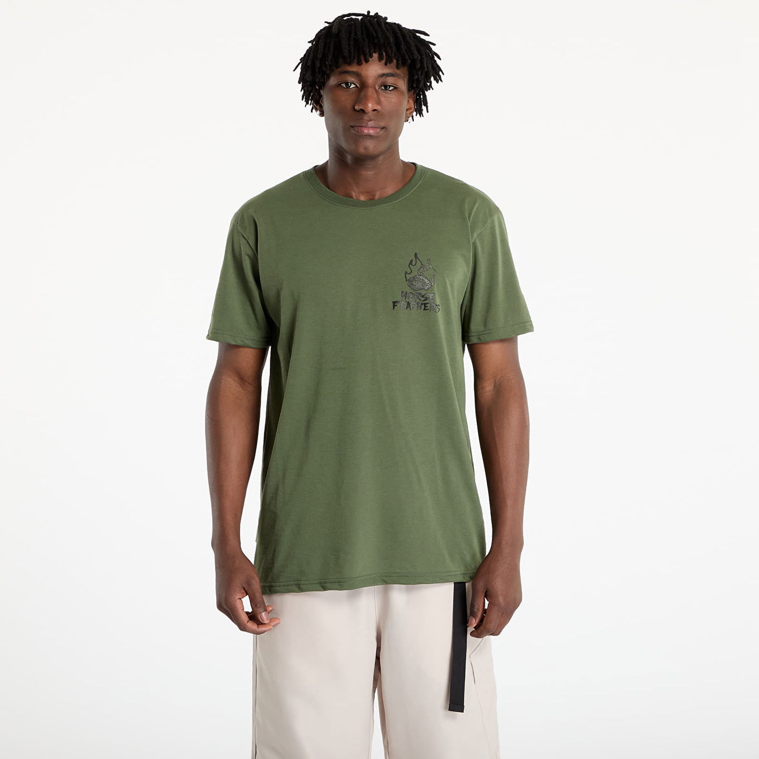 Тениска Horsefeathers Horsefeathers Reckless Tech T-Shirt Зелено | TM068A, 0